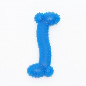 Игрушка жевательная суперпрочная "Любимое лакомство", 11 см, синяя