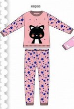 Пижама для девочек Baby Style МД 2132. 100%Хлопок(интерлок ). пр. Узбекистан.