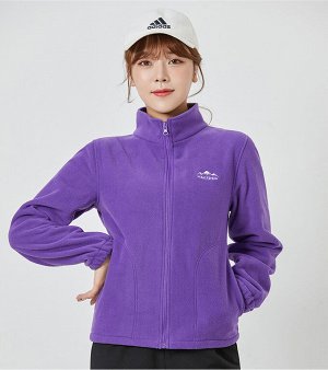Кофта спортивная женская флисовая утепленная, цвет фиолетовый