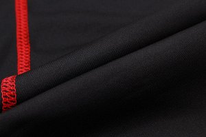 Леггинсы спортивные мужские длиной 3/4, цвет черный/салатовый