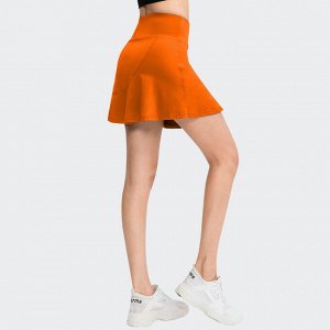 Юбка спортивная женская, цвет оранжевый