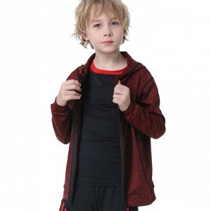 Кофта спортивная на молнии детская для мальчика, цвет бордовый