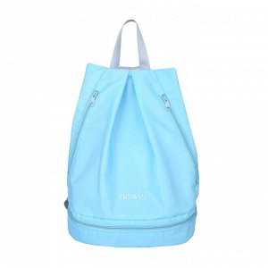 Рюкзак спортивный текстильный, цвет голубой
