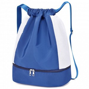 Рюкзак спортивный текстильный, цвет синий