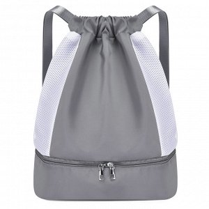 Рюкзак спортивный текстильный, цвет серый