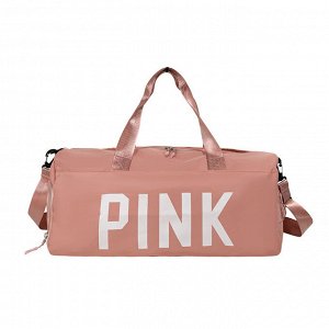 Сумка спортивная текстильная с надписью "PINK", цвет розовый