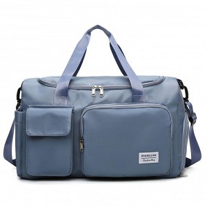 Спортивная сумка текстильная с карманами, цвет синий