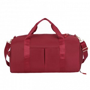 Спортивная сумка текстильная, цвет бордовый