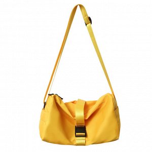 Спортивная сумка текстильная небольшого размера, цвет желтый