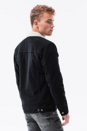 Куртка-шерпа OMBRE C524-czarna