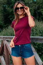 Футболка OMBRE SLR001 burgundowy
