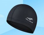 Шапочка для бассейна текстильная, цвет черный