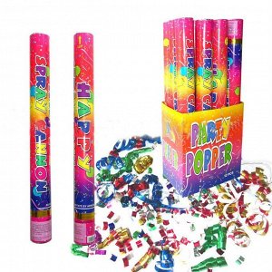 Пневматическая хлопушка Party Popper / 1 шт. 49 см