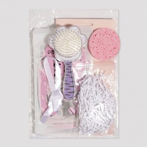 Подарочный набор «ЗВЕЗДА», 3 предмета: маска для сна, спонж, массажная расчёска, цвет МИКС
