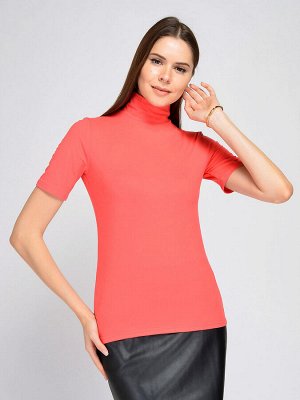 Водолазка. Цвет: коралловый