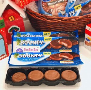 Bounty Secret Centre Biscuits 132g - Печенье Баунти с кокосовой начинкой