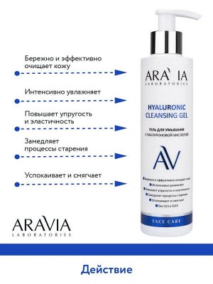 Гель для умывания с гиалуроновой кислотой Hyaluronic Cleansing Gel, 200 мл