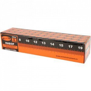 Накидные ключи, набор "АвтоДело" 8 пр.,сумка (6х7, 8х10, 10х12, 12х13, 13х14, 14х17, 17х19, 19х22)
