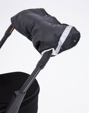 Муфта для коляски (меховая) цвет Черный