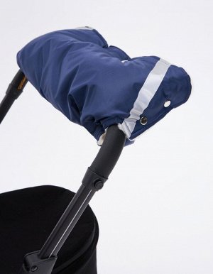 Муфта для коляски (меховая) цвет Синий