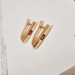 Серьги коллекция &quot;Дубай&quot;  покрытие позолота, камень оранжевый, 011209, арт. 847.247