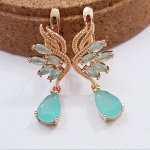Серьги коллекция &quot;Дубай&quot; покрытие позолота, 1277, арт.347.998