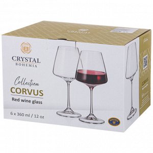 Набор бокалов для вина "naomi/corvus" из 6шт. 360мл