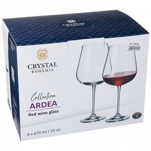 Набор бокалов для вина из 6 шт. "amundsen/ardea" высота=24,5 см 670 мл (кор=4набор.)