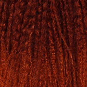 САМБА Афролоконы, 60 см, 270 гр, цвет бордовый/тёмно-рыжий HKB350А (Бразилька)