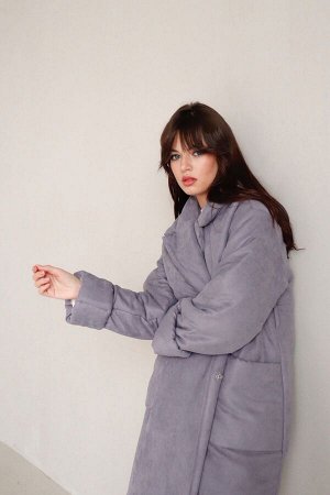 Пальто-одеяло Premium Аlpolux серое