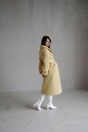 Пальто-одеяло Premium Аlpolux в цвете "butter yellow"
