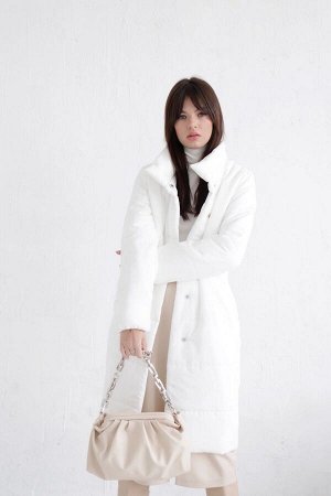 Пальто стёганое Premium Аlpolux белое