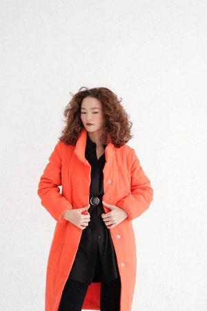 Пальто стёганое Premium Аlpolux коралловое