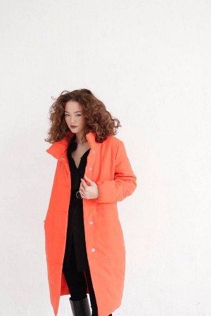 Пальто стёганое Premium Аlpolux коралловое