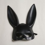 Маска кролика чёрная матовая &quot;Black Rabbit&quot;