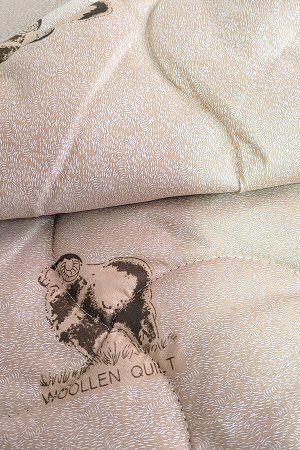 Одеяло овечья шерсть (300гр/м) тик