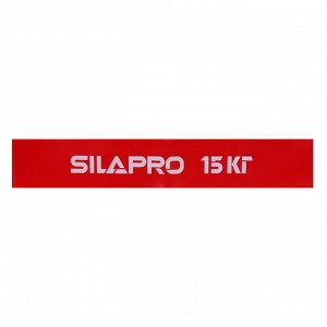 SILAPRO Фитнес-резинка, 30х5х0.07 см, нагрузка 15 кг, латекс