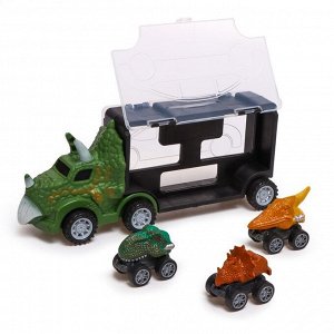 Грузовик «Динозавр», с 3 машинами