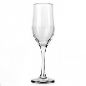 Набор бокалов для шампанского, 6 шт, 200 мл, стекло, ТУЛИП