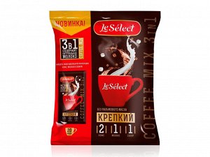 Кофе  растворимый 3 в 1 Le Select Крепкий в стиках 20г, пакет 20шт