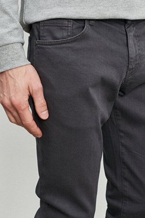 360-градусные всенаправленные стрейч Slim Fit Slim Fit хлопок удобные антрацитовые брюки