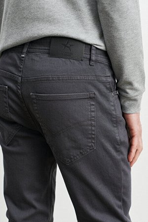 360-градусные всенаправленные стрейч Slim Fit Slim Fit хлопок удобные антрацитовые брюки