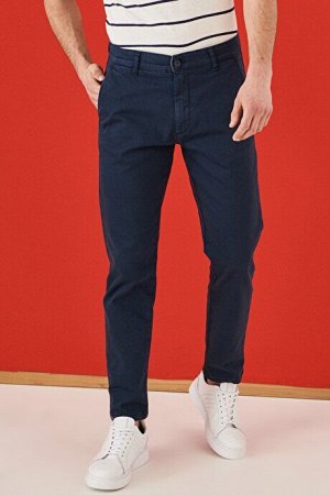 Темно-синие брюки Comfort Fit с эластичными боковыми карманами на 360 градусов