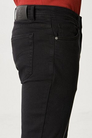 Удобные прочные брюки Slim Fit Slim Fit Black с растяжением на 360 градусов во всех направлениях