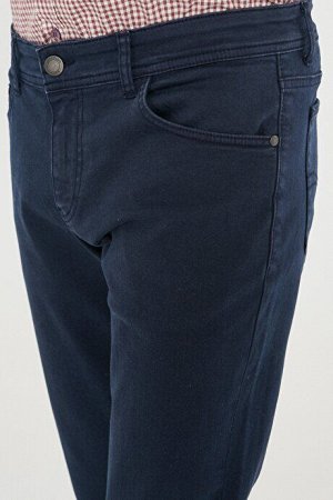 Растягивание на 360 градусов во всех направлениях Удобные узкие узкие гибкие брюки темно-синего цвета