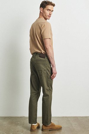 Широкие эластичные брюки цвета хаки Comfort Fit Greensboro Dobby Elastic