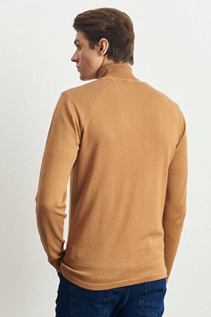 Стандартный крой Нормальный покрой Полная водолазка Базовый свитер из норкового трикотажа