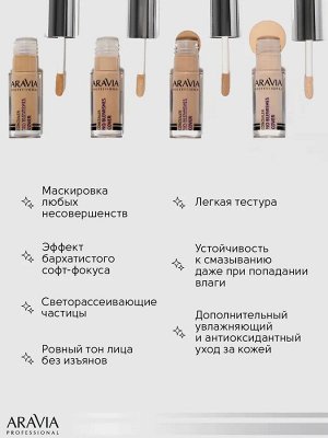 ARAVIA Professional  Консилер стойкий водоотталкивающий для коррекции несовершенств NO BLEMISH COVER, 02 concealer, 5 мл