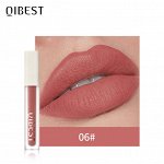 Матовая помада для губ, QIBEST (тон #6)