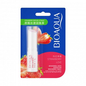 Бальзам для губ с экстрактом клубники «Bioaqua Strawberry Love», 2,7 г